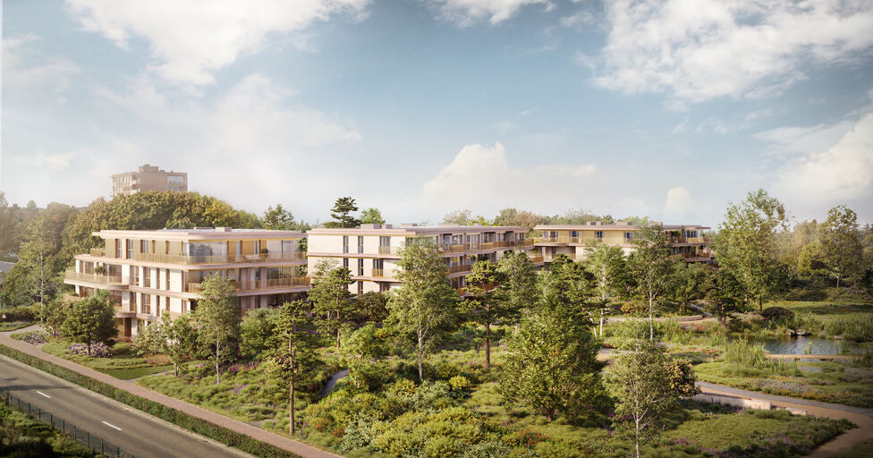 Wonen met een park als voortuin